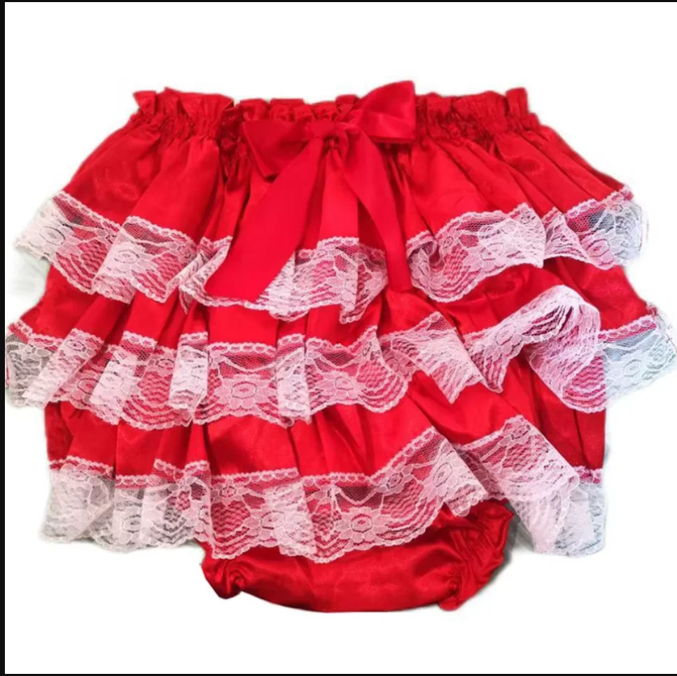 French Sexy Adult Customized Fetishist Crossdressing Sissy Satin Patched Lace Multi Layer Pleated Elastic Waist Triangle Shorts
French Sexy Adult Customized Fetishist Crossdressing Sissy Satin Patched Lace Multi Layer Pleated Elastic Waist Triangle Shorts