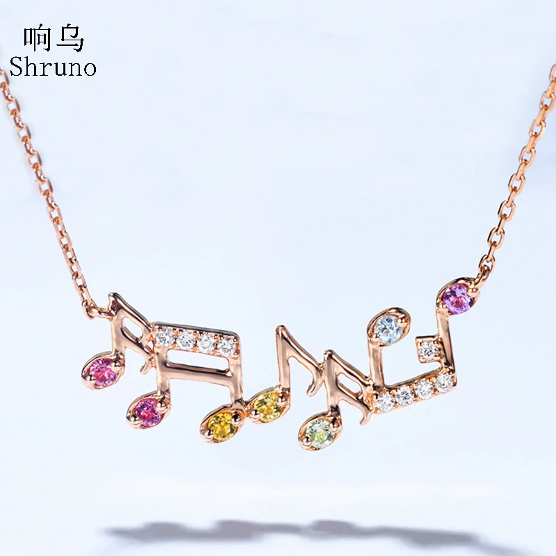 Shruno Solid 18K Rose /Yellow/White Gold Note Diamonds Necklace Pendant Women Chain Diamond Gemstone Jewelry Necklace
Shruno Solid 18K Rose /Yellow/White Gold Note Diamonds Necklace Pendant Women Chain Diamond Gemstone Jewelry Necklace