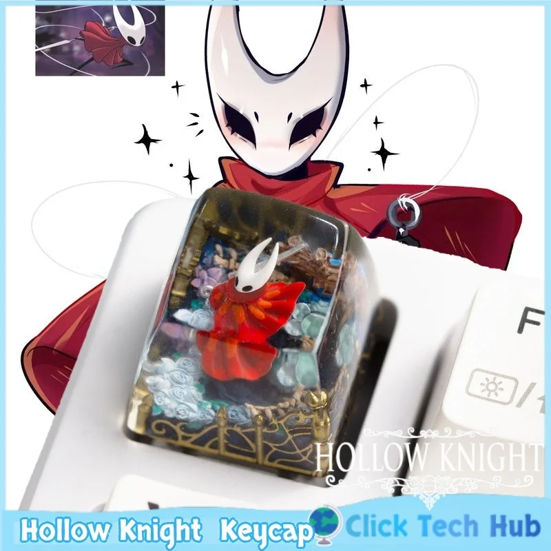 Кейкап Hollow Knight Hornet (женский), 1 шт., для кастомизации механической клавиатуры, прозрачный, из смолы, тематика игры, клавиша ESC
Кейкап Hollow Knight Hornet (женский), 1 шт., для кастомизации механической клавиатуры, прозрачный, из смолы, тематика игры, клавиша ESC 