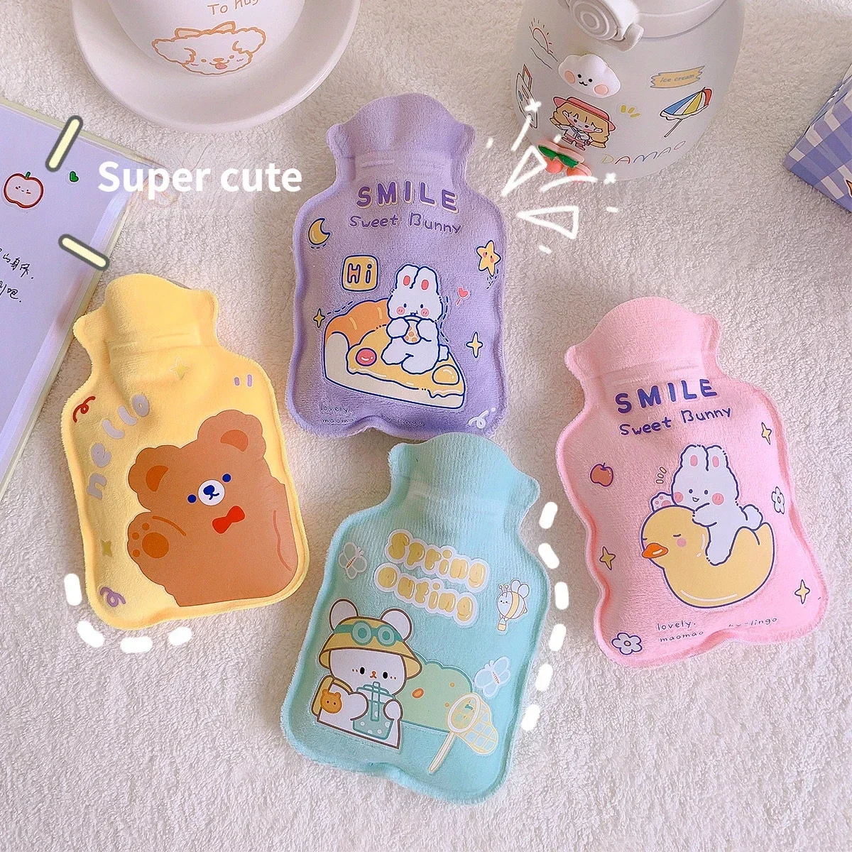 1Pc Hot Water Bags Lovely Cartoon Hand Po Warm Water Bottle Mini Hot Water Bottles Portable Hand Warmer Girls Pocket Hand Feet
1Pc Hot Water Bags Lovely Cartoon Hand Po Warm Water Bottle Mini Hot Water Bottles Portable Hand Warmer Girls Pocket Hand Feet