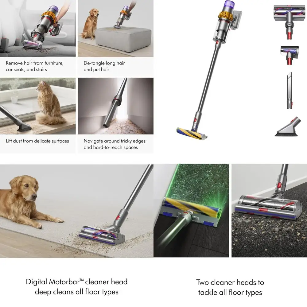 Cordless Vacuum with Dust Illumination, 240AW Power, 3 Modes, 60 Min Runtime, Cleans Floors & Carpets, Pet Hair Friendly, Handhe
Cordless Vacuum with Dust Illumination, 240AW Power, 3 Modes, 60 Min Runtime, Cleans Floors & Carpets, Pet Hair Friendly, Handhe