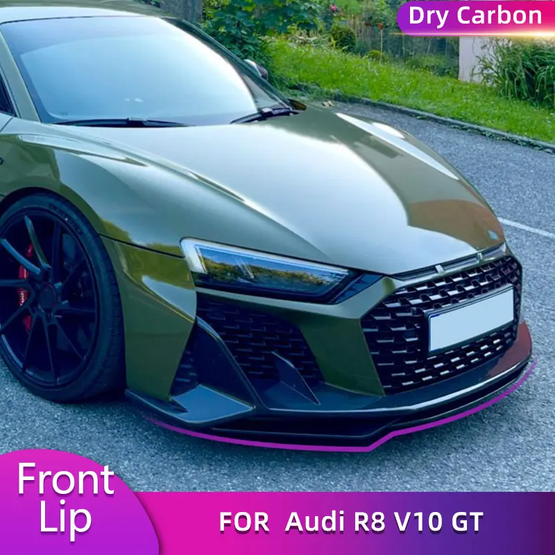 Prepreg Dry Carbon Front Bumper Lip Spoiler for Audi R8 V10 GT Coupe 2-Door 2023 2024 Car Front Lip Chin Apron With Splitters
Prepreg Dry Carbon Front Bumper Lip Spoiler for Audi R8 V10 GT Coupe 2-Door 2023 2024 Car Front Lip Chin Apron With Splitters