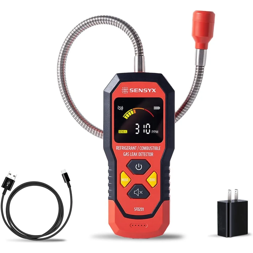 Rechargeable HVAC Refrigerant Leak Detector Halogen Freon Sniffer for Automotive Air Conditioning Systems
Rechargeable HVAC Refrigerant Leak Detector Halogen Freon Sniffer for Automotive Air Conditioning Systems