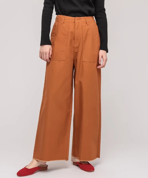 High Waist Wide Leg Cotton Casual Pants Elastic Waist Hemmed Cuff Autumn 2025 New Style Women's Fashion Long Pants
High Waist Wide Leg Cotton Casual Pants Elastic Waist Hemmed Cuff Autumn 2025 New Style Women's Fashion Long Pants