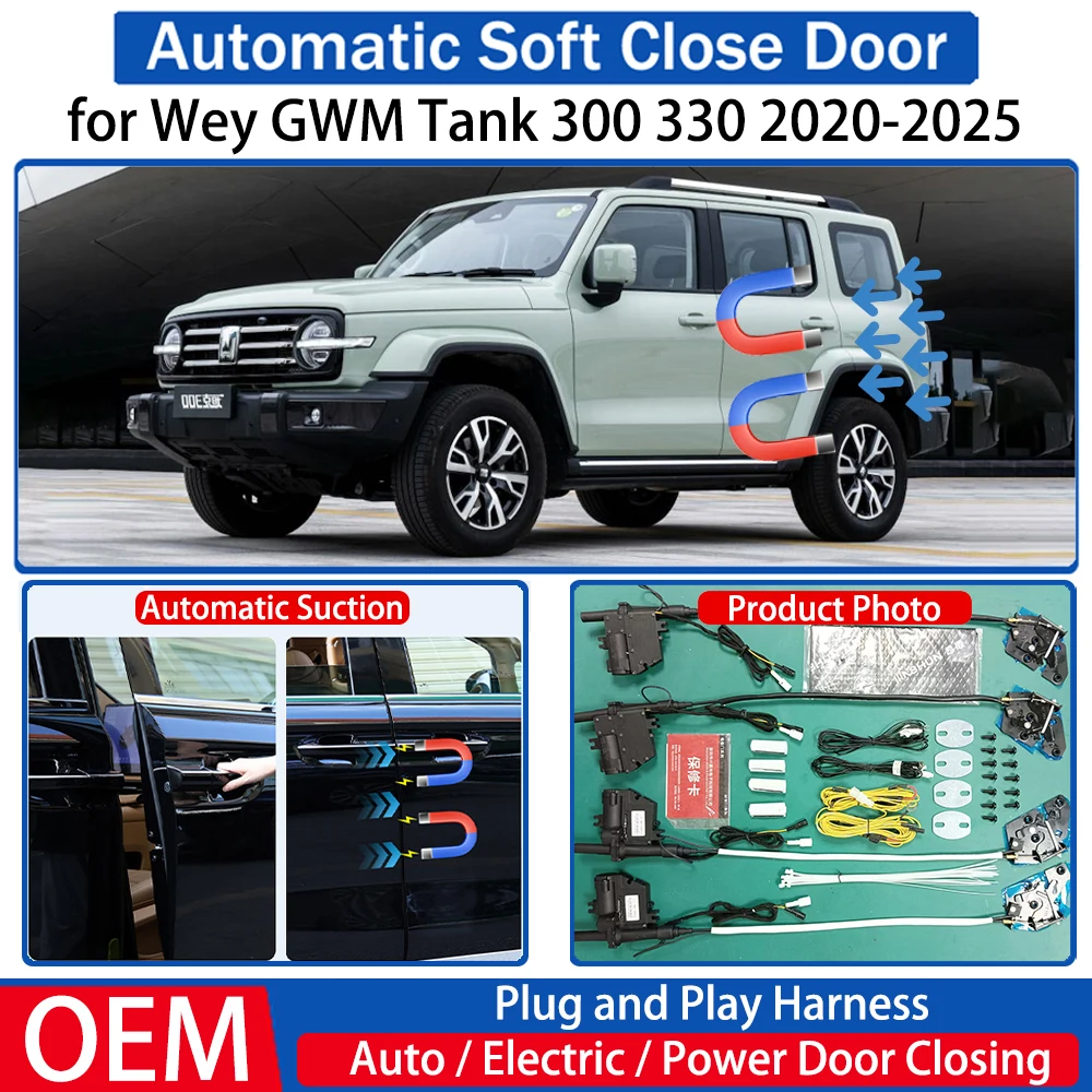 for Wey GWM Tank 300 330 2020 2021 2022 2023 2024 2025 Car Automatic Soft Close Door Electric Suction Auto Power Closing System
for Wey GWM Tank 300 330 2020 2021 2022 2023 2024 2025 Car Automatic Soft Close Door Electric Suction Auto Power Closing System