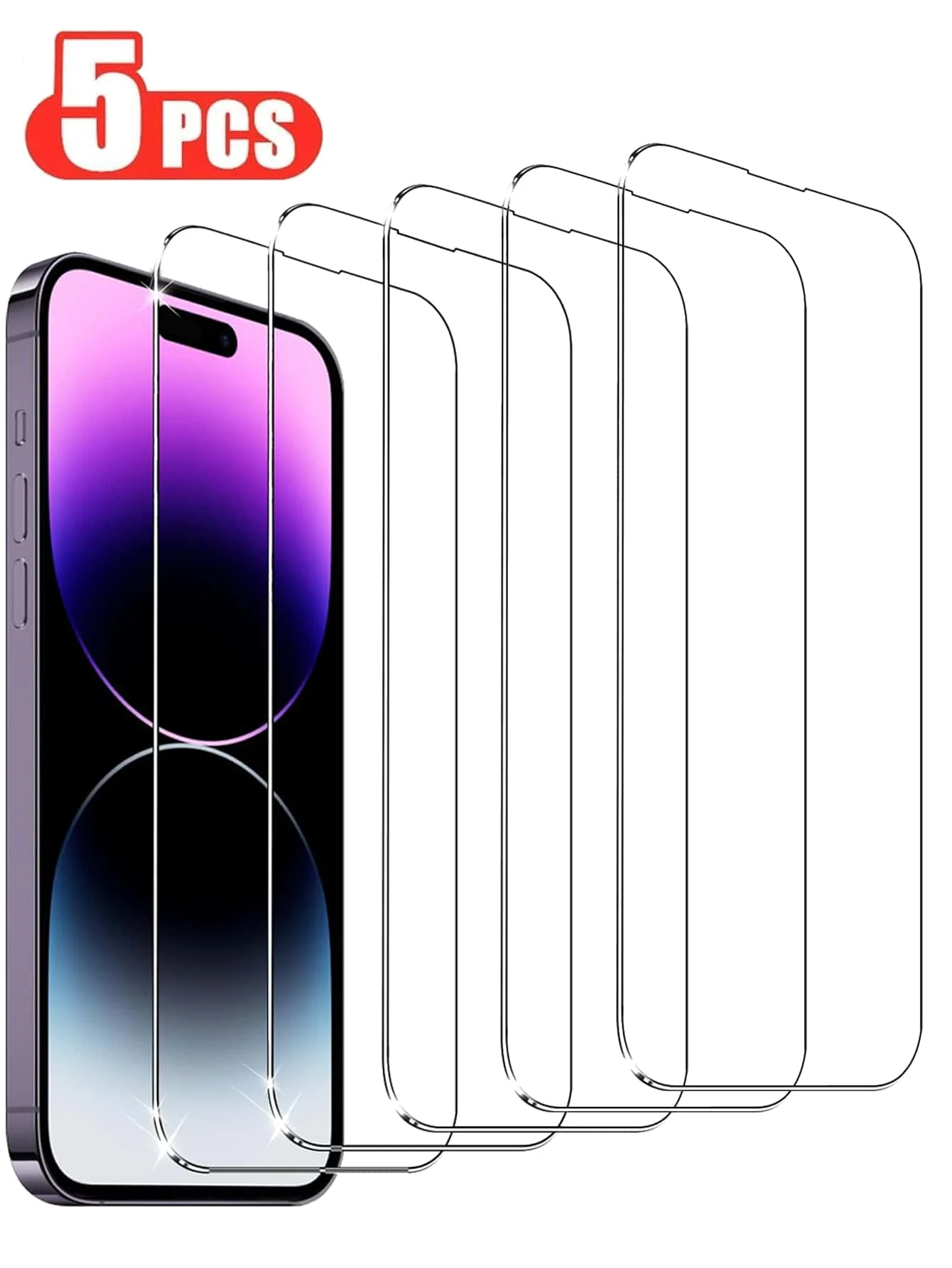 5pcs Tempered Glass Screen Protector, Compatible With IPhone 17/16/15/14/13/12/11 Pro Max/Air/X/XS/XR/Mini/7/8/14 Plus, Also Fit
5pcs Tempered Glass Screen Protector, Compatible With IPhone 17/16/15/14/13/12/11 Pro Max/Air/X/XS/XR/Mini/7/8/14 Plus, Also Fit