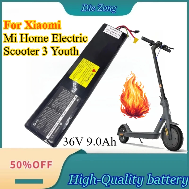 New 10s2p 36V 9.0Ah High-Capacity Scooter Lithium Battery Pack for Xiaomi Mi Home Electric Scooter 3 Youth Edition Battery
New 10s2p 36V 9.0Ah High-Capacity Scooter Lithium Battery Pack for Xiaomi Mi Home Electric Scooter 3 Youth Edition Battery