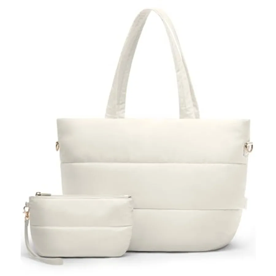 Puffer Tote Bag for Women, Lightweight Puffy Tote with Compartments, Shoulder Bag Crossbody Bags for Women Travel, Work, Gym
Puffer Tote Bag for Women, Lightweight Puffy Tote with Compartments, Shoulder Bag Crossbody Bags for Women Travel, Work, Gym