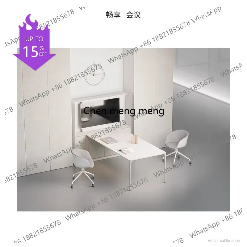 K178 Multimedia conference table simple modern small white strip training meeting TV conference room table and chair combination
K178 Multimedia conference table simple modern small white strip training meeting TV conference room table and chair combination