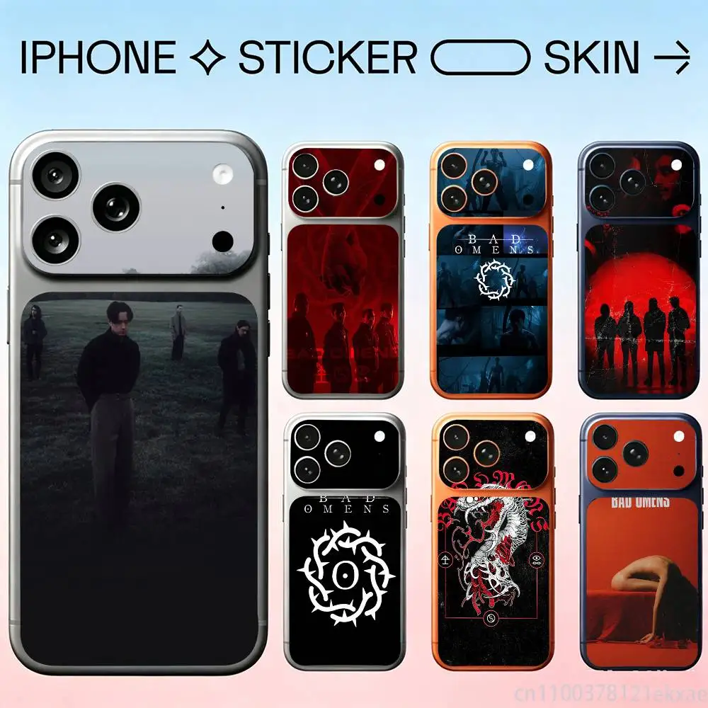 Bad O-Omens Band For iPhone 17pro,17pro max Carmere and Back Cover Decal Wrap Skin Colorful Rear Protective Sticker Film
Bad O-Omens Band For iPhone 17pro,17pro max Carmere and Back Cover Decal Wrap Skin Colorful Rear Protective Sticker Film