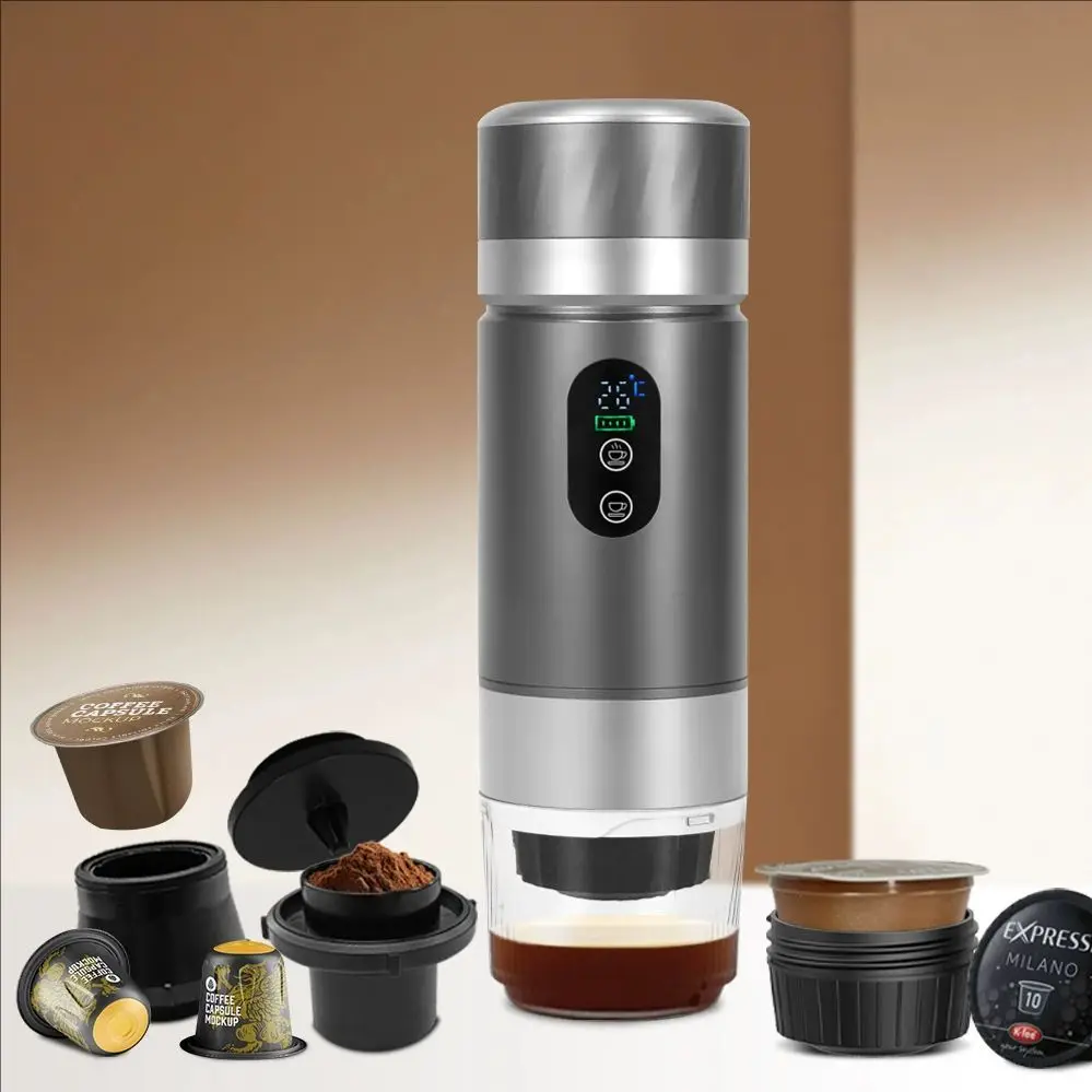 2026 New Three-in-One Portable Electric Espresso Machine USB-C Battery Removable Travel Camping Portable Heated Coffee Machine
2026 New Three-in-One Portable Electric Espresso Machine USB-C Battery Removable Travel Camping Portable Heated Coffee Machine