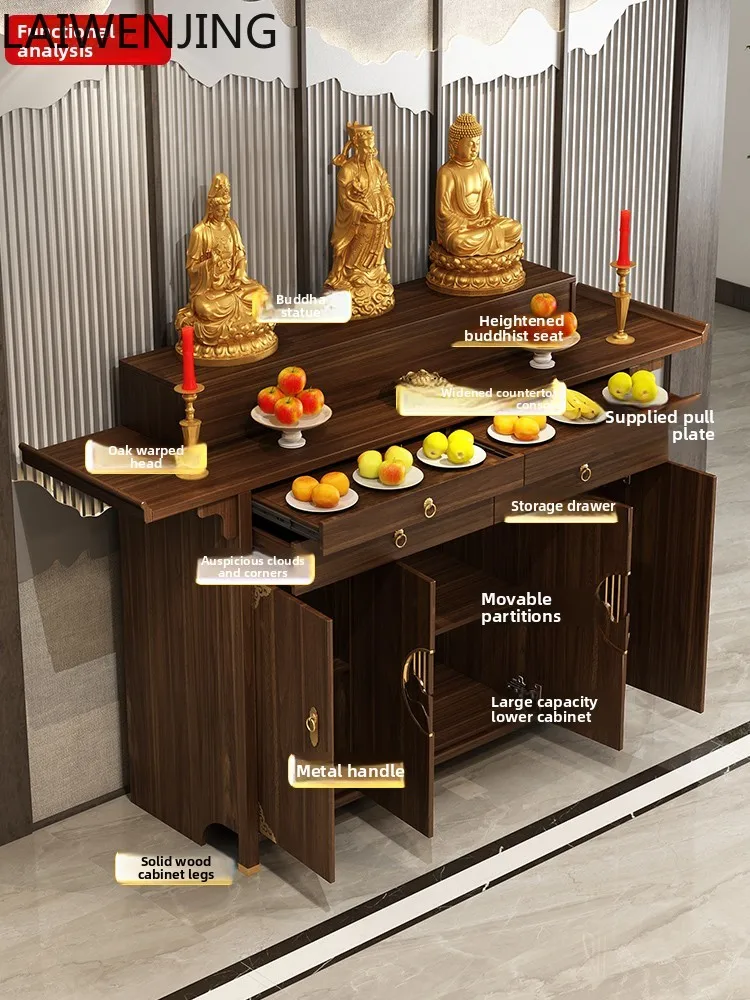 MJY Chinese-style household shrine Buddhist table solid wood new Chinese-style Buddhist table Gongtai heightening
MJY Chinese-style household shrine Buddhist table solid wood new Chinese-style Buddhist table Gongtai heightening