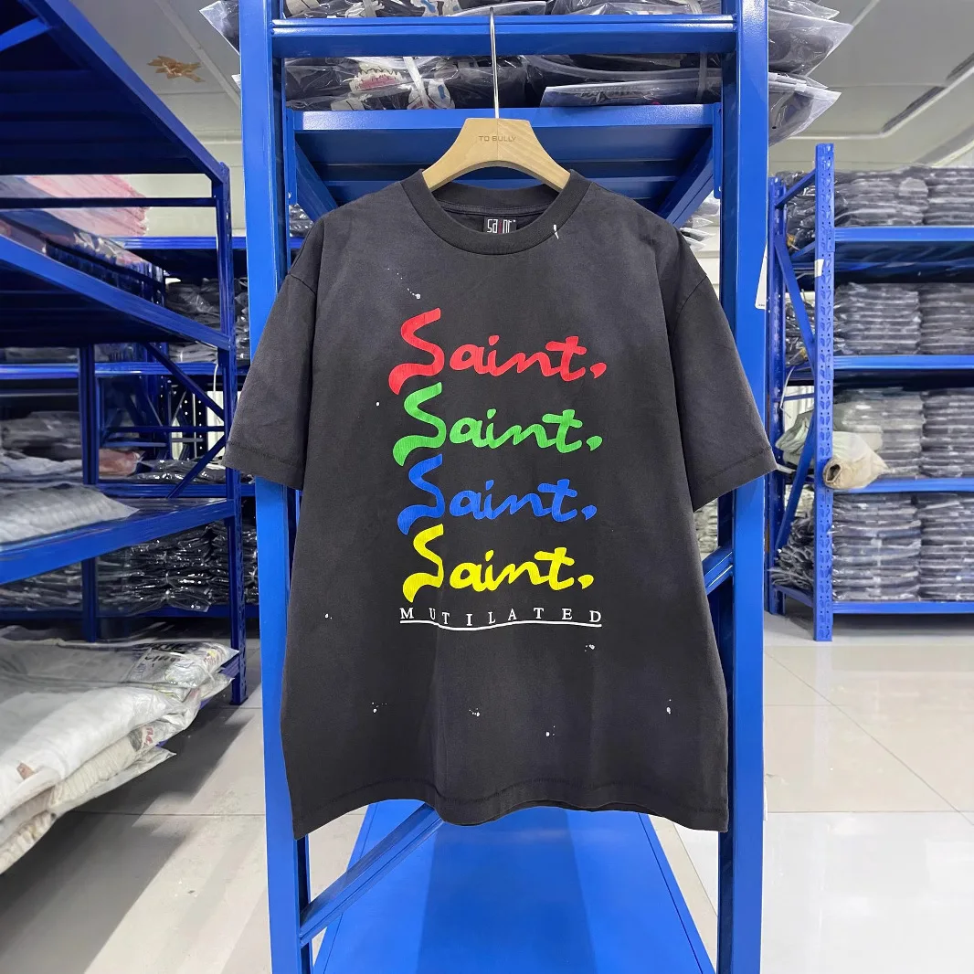Top Quality Saint Breathable T-shirt Men Women Lightweight Top Tees T Shirt Male T-shirts Men's Clothing Women's Clothes
Top Quality Saint Breathable T-shirt Men Women Lightweight Top Tees T Shirt Male T-shirts Men's Clothing Women's Clothes