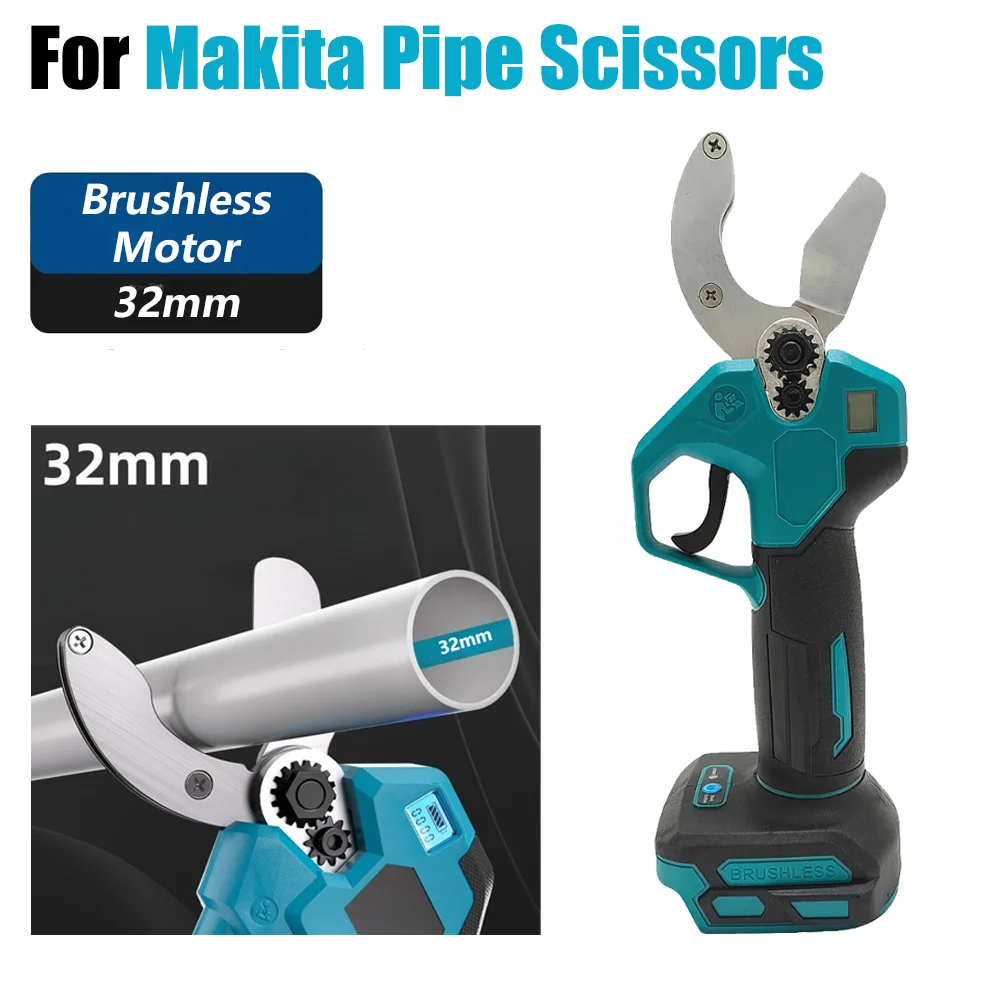 32mm Brushless Electric Water Pipe Scissors PPR PVC Cutting Plumbing Scissor Shears for Makita 18V Battery Pin
32mm Brushless Electric Water Pipe Scissors PPR PVC Cutting Plumbing Scissor Shears for Makita 18V Battery Pin