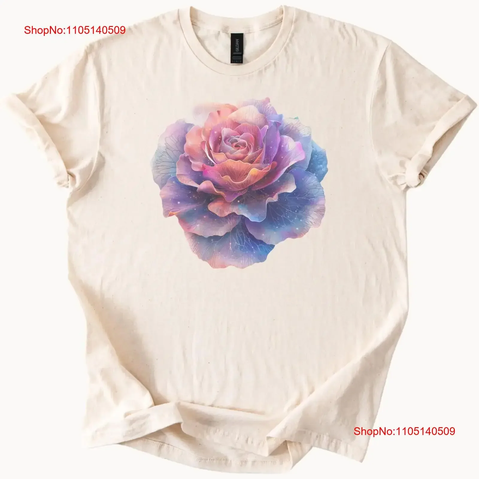 Galaxy Rose T Shirt Pastel Floral Cosmic Flower Top vintage Washed Stylish Soft fashion Comfortable Unisex Stretched Slightly
Galaxy Rose T Shirt Pastel Floral Cosmic Flower Top vintage Washed Stylish Soft fashion Comfortable Unisex Stretched Slightly