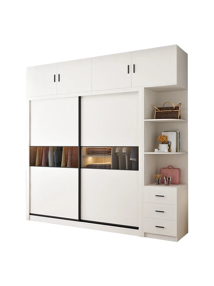 Solid wood wardrobe Nordic sliding door luxury home bedroom online celebrity white cabinet modern simplicity.
Solid wood wardrobe Nordic sliding door luxury home bedroom online celebrity white cabinet modern simplicity.