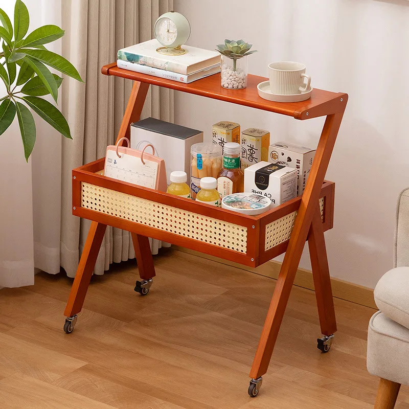 Solid Wood Trolley Rack Multifunctional Mobile Storage Rack Floor-to-ceiling Household Children's Snack Storage Rack Shelf
Solid Wood Trolley Rack Multifunctional Mobile Storage Rack Floor-to-ceiling Household Children's Snack Storage Rack Shelf