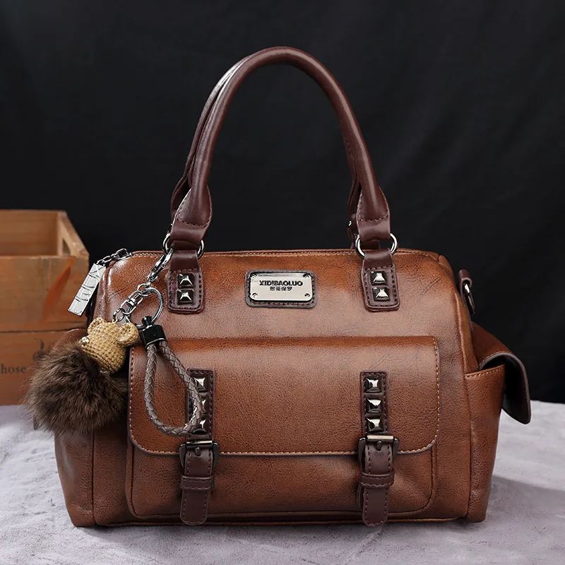 New Retro PU Leather Women's Messenger Bag Large Portable Contrast Pillow Boston Handbag Fashion Shoulder Bag Crossbody Bag
New Retro PU Leather Women's Messenger Bag Large Portable Contrast Pillow Boston Handbag Fashion Shoulder Bag Crossbody Bag