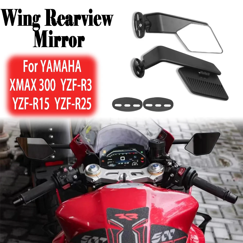 For YAMAHA yamaha XMAX 300 YZF-R3 YZF-R15 YZF-R25 New Motorcycle Fixed Wind Wing Rearview Mirror Blade type wing rearview mirror
For YAMAHA yamaha XMAX 300 YZF-R3 YZF-R15 YZF-R25 New Motorcycle Fixed Wind Wing Rearview Mirror Blade type wing rearview mirror