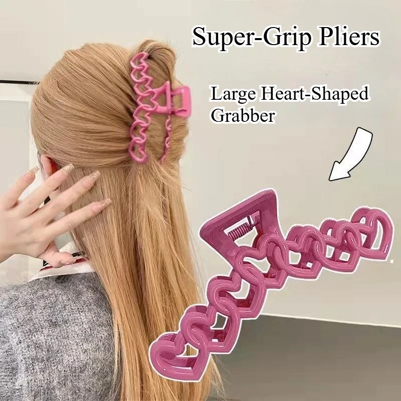 Luxury Heart-Shaped Acrylic Large Hair Clip for Women Minimalist Design for Thick Hair Secures Abundant Hair
Luxury Heart-Shaped Acrylic Large Hair Clip for Women Minimalist Design for Thick Hair Secures Abundant Hair