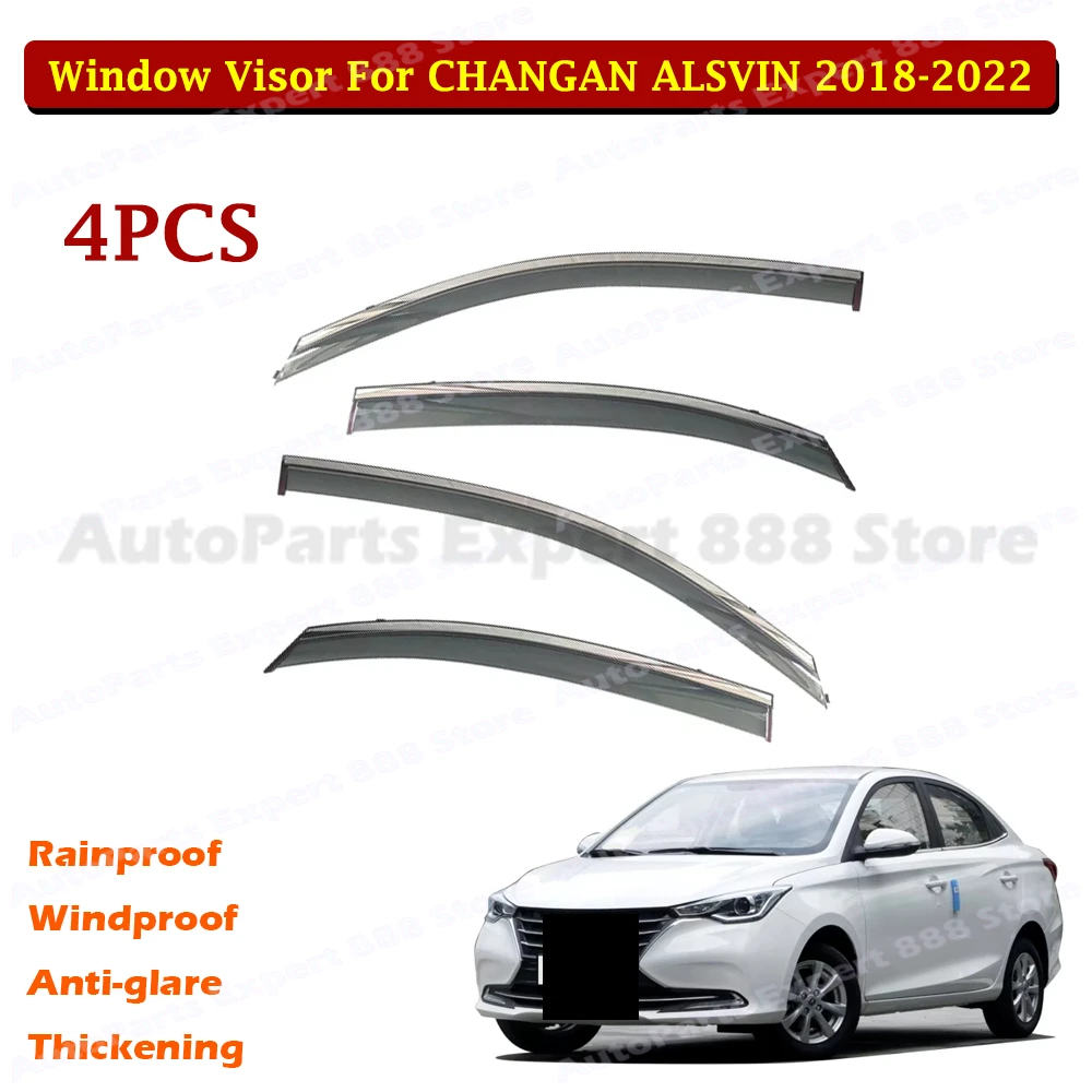 Window Rain Visors For Changan Alsvin 2018-2022 Sedan Vent Sun Shield Wind Deflector Stainless Steel Decor Strip Anti-Fade
Window Rain Visors For Changan Alsvin 2018-2022 Sedan Vent Sun Shield Wind Deflector Stainless Steel Decor Strip Anti-Fade