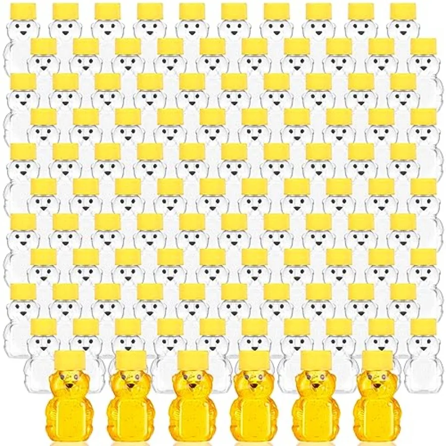 96 Pcs 2 oz Plastic Honey Bear Bottle Bear Shape Clear Honey Containers Empty Honey Dispenser with Lid Honey Jars Honey Bear Cu
96 Pcs 2 oz Plastic Honey Bear Bottle Bear Shape Clear Honey Containers Empty Honey Dispenser with Lid Honey Jars Honey Bear Cu
