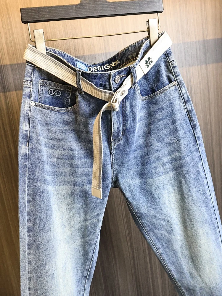 Retro Washed Blue Men's Vintage Elastic Skin-friendly Straight Leg Jeans Fashionable Urban Casual Cotton Polyester Blend
Retro Washed Blue Men's Vintage Elastic Skin-friendly Straight Leg Jeans Fashionable Urban Casual Cotton Polyester Blend
