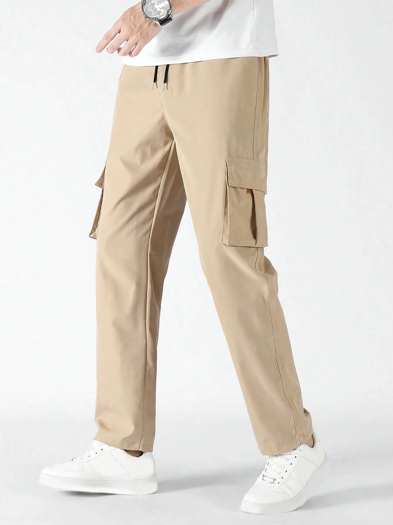 Мужские спортивные брюки-джоггеры прямого кроя для спорта и повседневной носки, свободные, оверсайз, с завязками, длинные, с множеством карманов
Мужские спортивные брюки-джоггеры прямого кроя для спорта и повседневной носки, свободные, оверсайз, с завязками, длинные, с множеством карманов