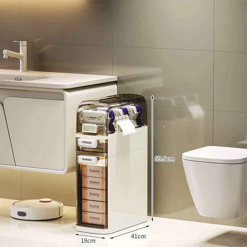Minimalist Bathroom Narrow Slot Storage Cabinet Toilet Side Locker Toilet Toilet Seam Storage Cabinet Multifunctional Shelf
Minimalist Bathroom Narrow Slot Storage Cabinet Toilet Side Locker Toilet Toilet Seam Storage Cabinet Multifunctional Shelf