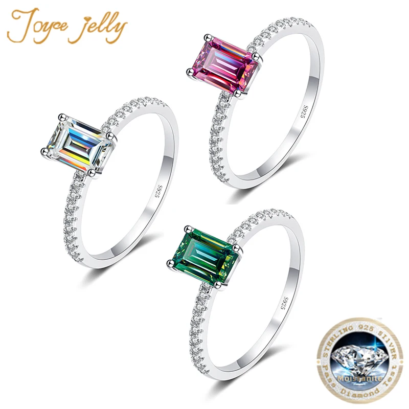 JoyceJelly 1CT 2CT Emerald Cut D Color VVS Certified Moissanite Ring S925 Sterling Silver Luxury Jewelry female dating gift
JoyceJelly 1CT 2CT Emerald Cut D Color VVS Certified Moissanite Ring S925 Sterling Silver Luxury Jewelry female dating gift