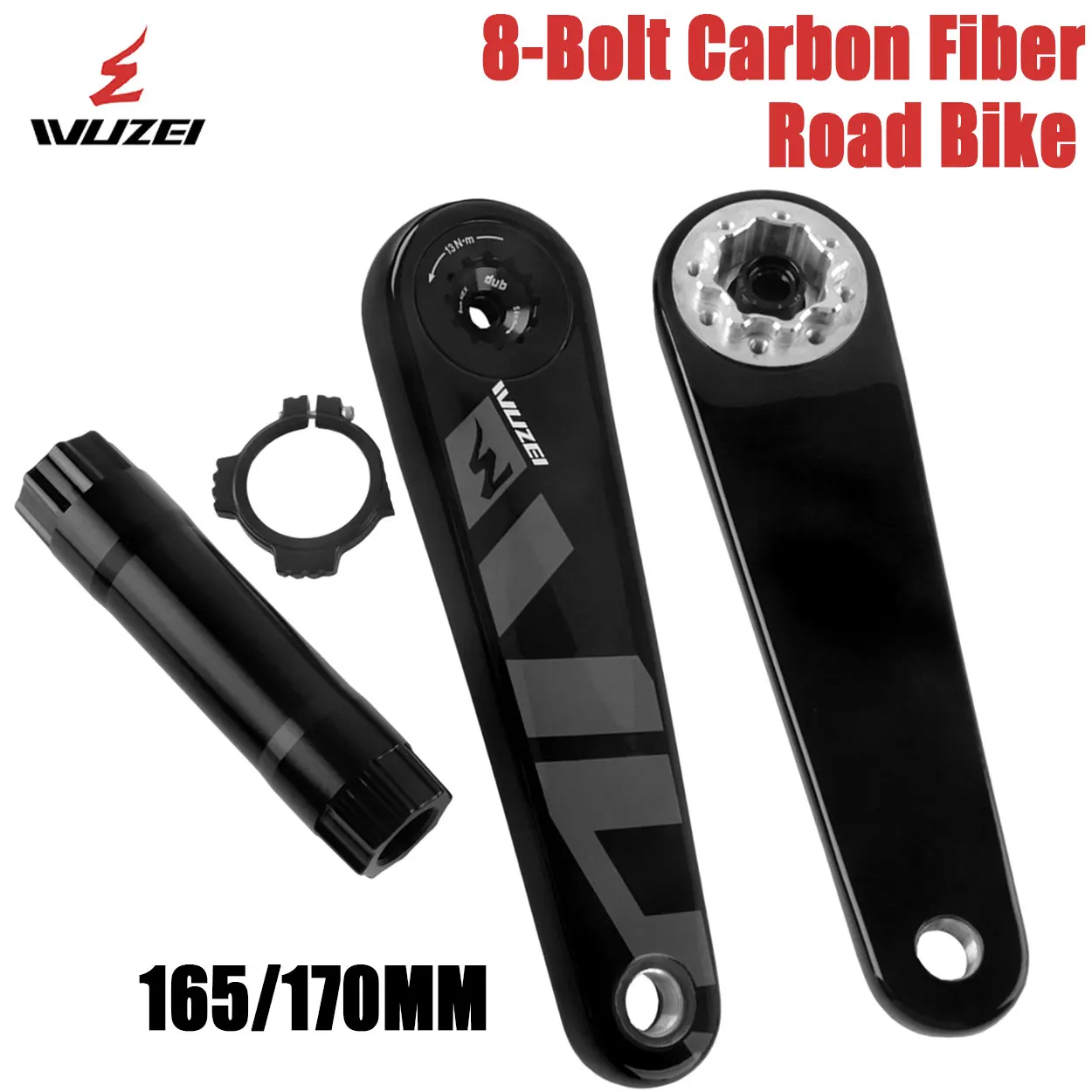WUZEI Road Bike Crank 8 Bolts Carbon Fiber Bicycle Crank Direct Mount 165mm 170mm Sprocket 29mm Axle 10 11 12 Speed for Sram
WUZEI Road Bike Crank 8 Bolts Carbon Fiber Bicycle Crank Direct Mount 165mm 170mm Sprocket 29mm Axle 10 11 12 Speed for Sram