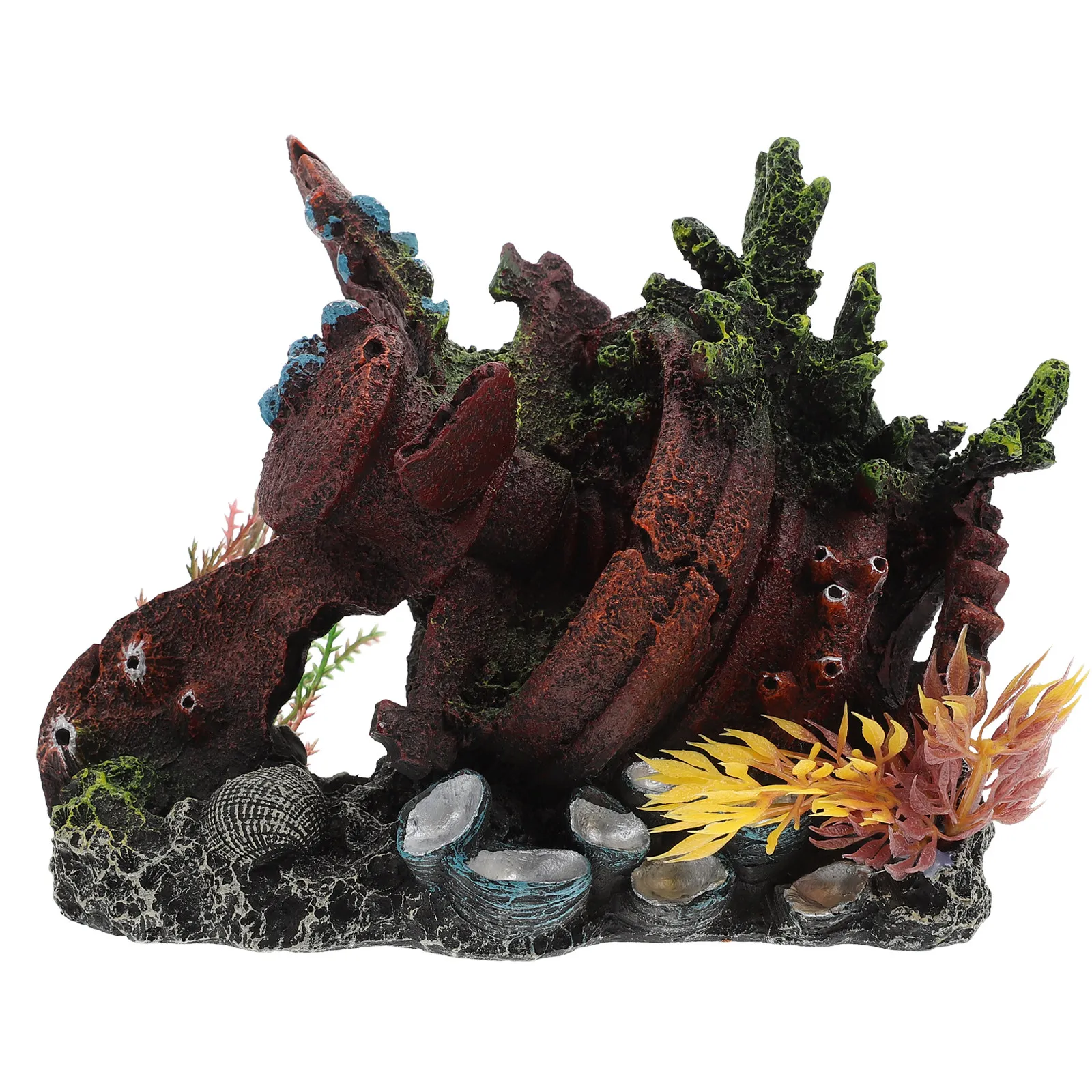 Aquarium Wreckage Ornament Resin Debris Sculpture for Fish Tank Decoration Realistic Underwater Landscape Supply
Aquarium Wreckage Ornament Resin Debris Sculpture for Fish Tank Decoration Realistic Underwater Landscape Supply