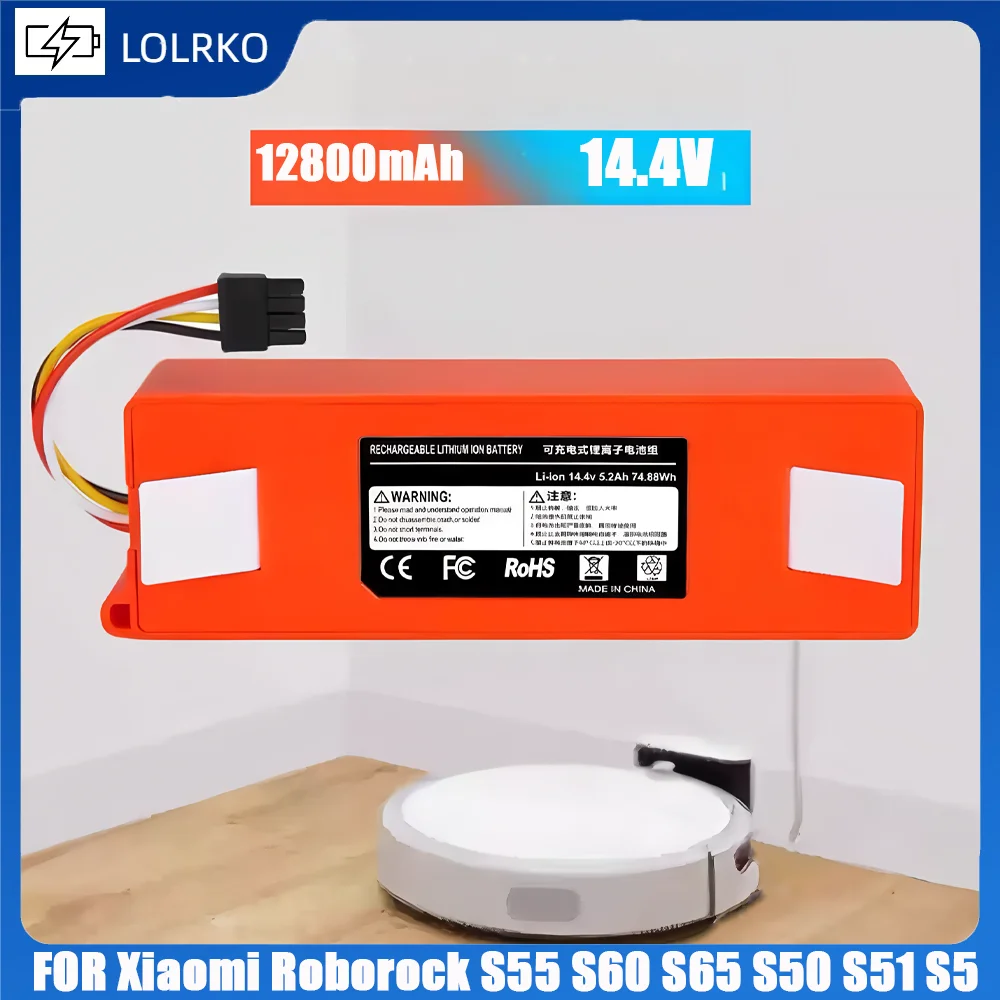 100% Original BRR-2P4S-5200S Robotic Vacuum Cleaner Replacement Battery For Xiaomi Roborock S55 S60 S65 S50 S51 S5 MAX S6 Parts
100% Original BRR-2P4S-5200S Robotic Vacuum Cleaner Replacement Battery For Xiaomi Roborock S55 S60 S65 S50 S51 S5 MAX S6 Parts