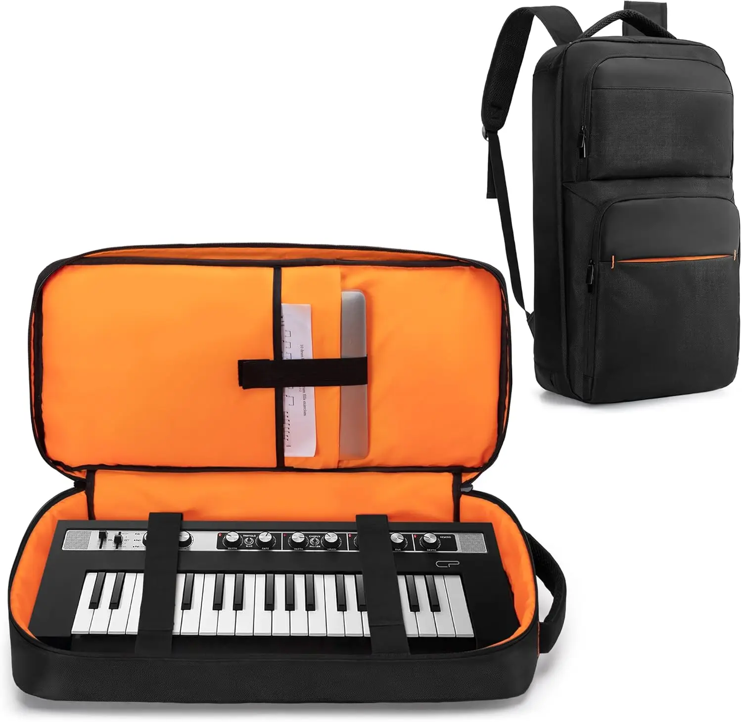 37-Key Keyboard Bag Backpack, Protective Travel Case for MIDI Controller, 21.9x10.9x3 in
37-Key Keyboard Bag Backpack, Protective Travel Case for MIDI Controller, 21.9x10.9x3 in