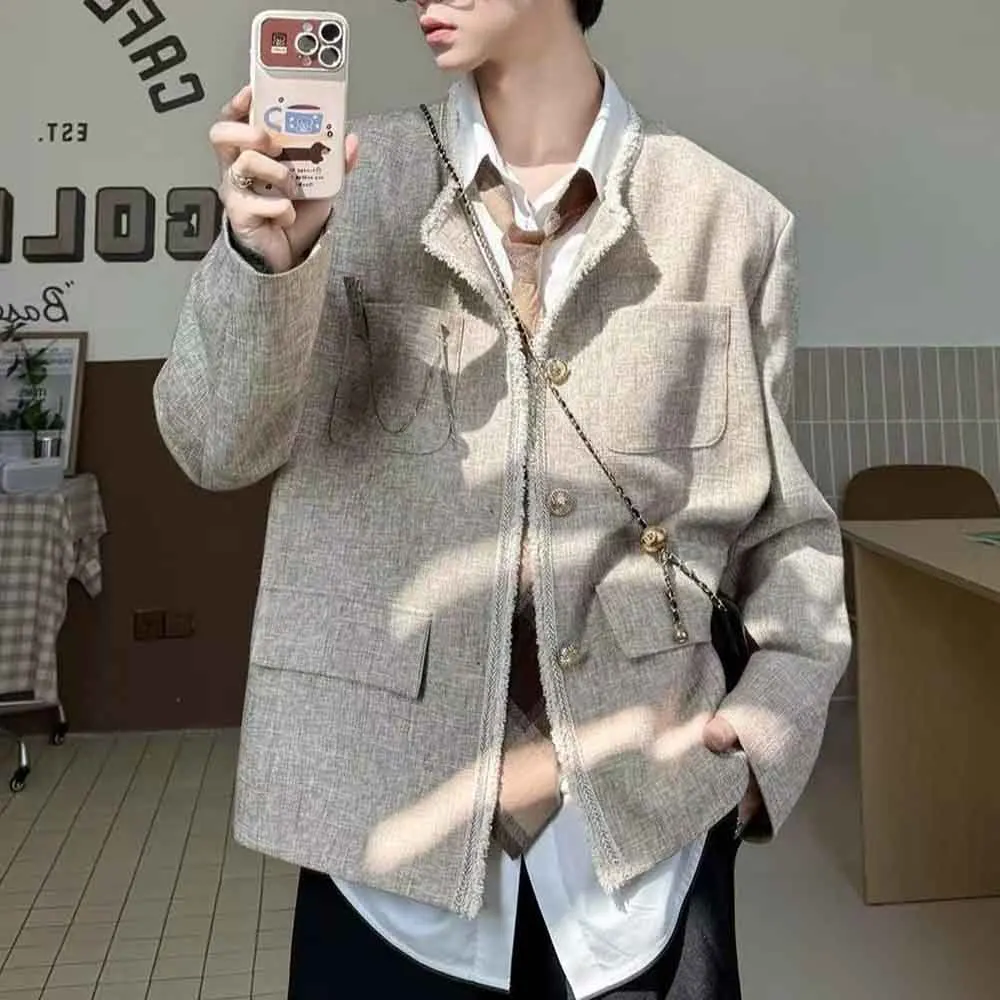 Autumn New Men's Solid Color Long-Sleeved Jacket American Retro Fashion Unisex Trendy High Street Loose Casual Men's Tops 2025
Autumn New Men's Solid Color Long-Sleeved Jacket American Retro Fashion Unisex Trendy High Street Loose Casual Men's Tops 2025