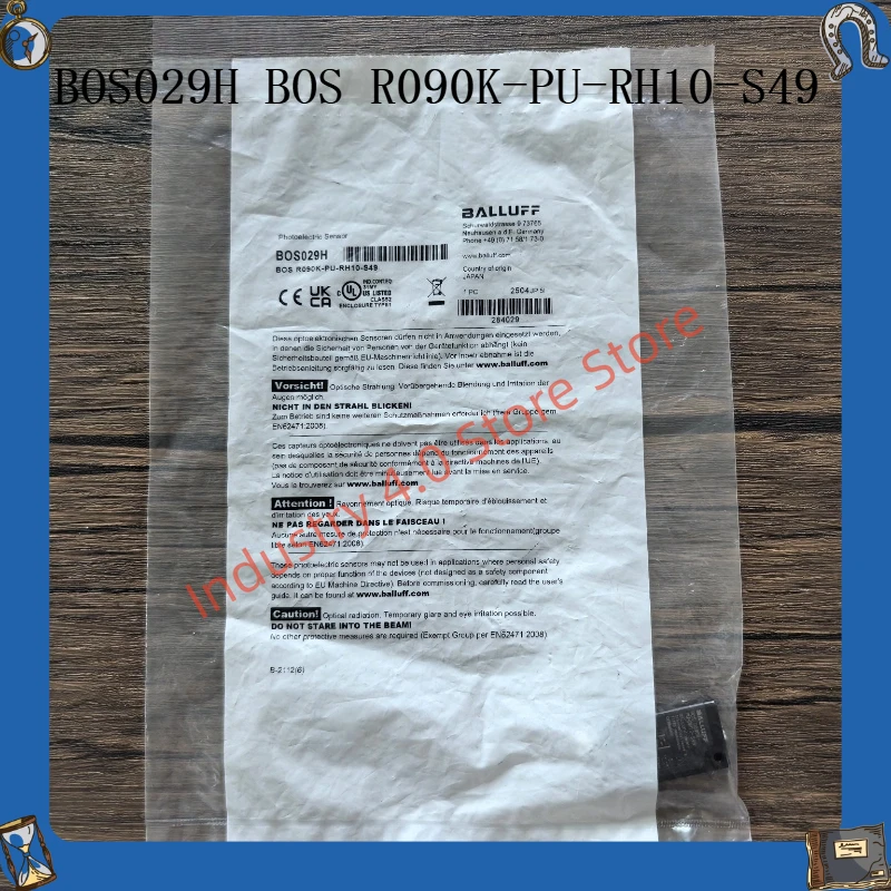 BOS029H BOS R090K-PU-RH10-S49 Brand New Photoelectric Sensor
BOS029H BOS R090K-PU-RH10-S49 Brand New Photoelectric Sensor