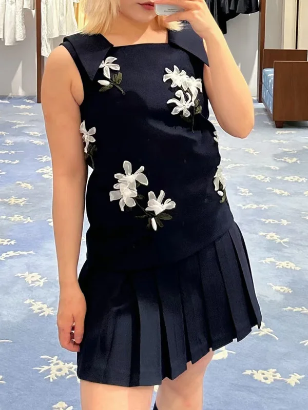 Floral Embroidered Stand Collar 3D Vest Top Fashionable Cleanfit Style Women's Outerwear Summer Season Ultra Thin A-Line Back...
Floral Embroidered Stand Collar 3D Vest Top Fashionable Cleanfit Style Women's Outerwear Summer Season Ultra Thin A-Line Back...