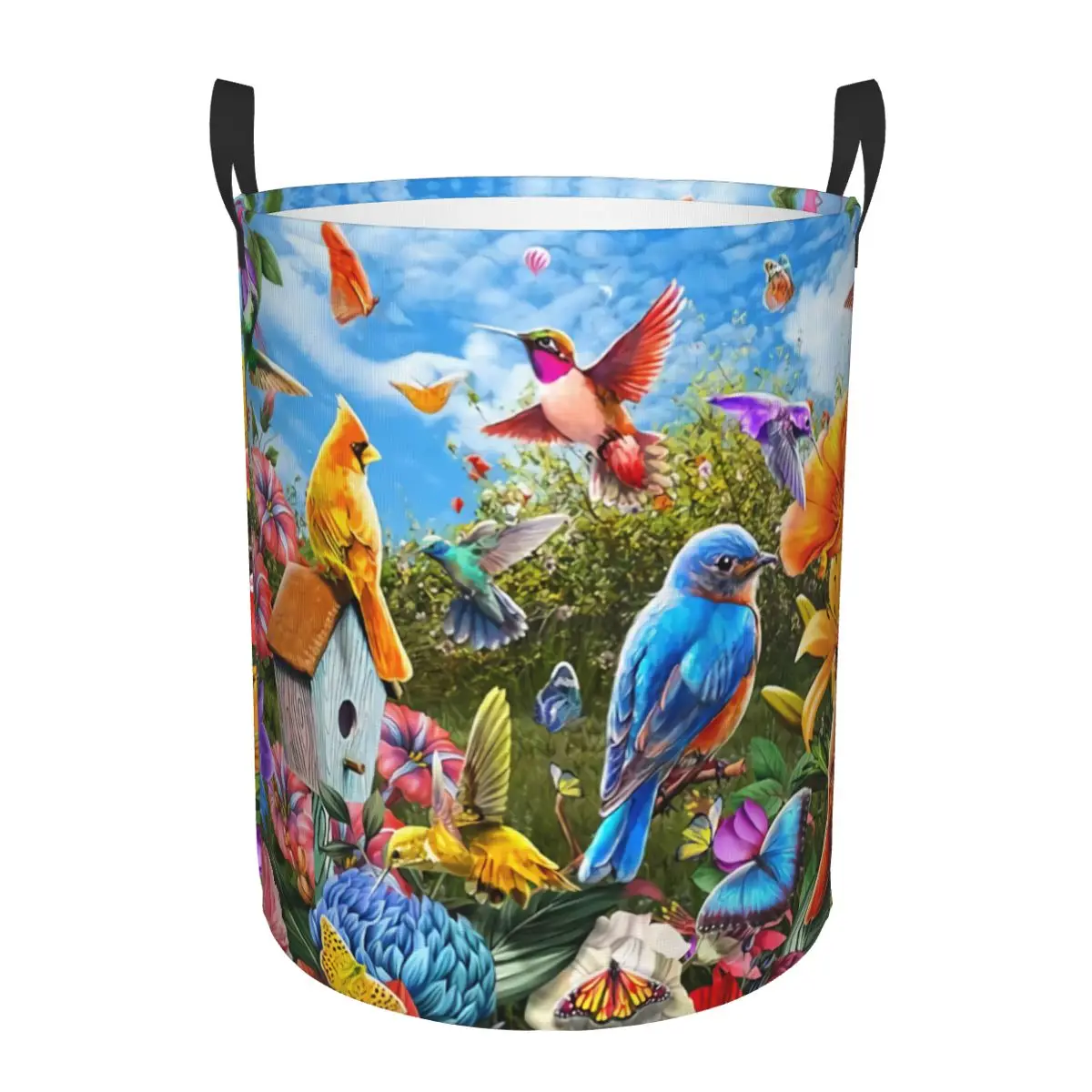 Custom Birds And Flowers Laundry Basket Foldable Clothes Hamper for Baby Kids Toys Storage Bag
Custom Birds And Flowers Laundry Basket Foldable Clothes Hamper for Baby Kids Toys Storage Bag