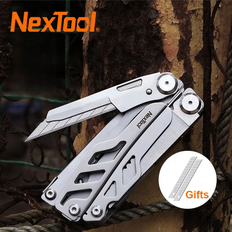 NexTool Flagship Pro 16 in 1 Multitool Pliers with Replaceable Blades EDC Folding Knife Scissors Outdoor Multi Tools
NexTool Flagship Pro 16 in 1 Multitool Pliers with Replaceable Blades EDC Folding Knife Scissors Outdoor Multi Tools