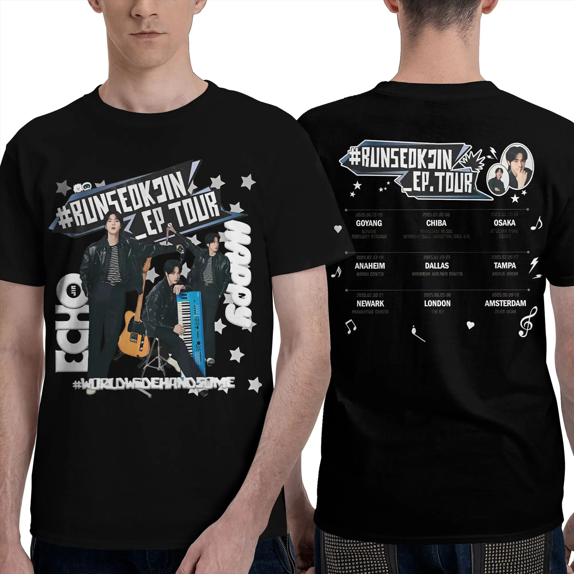 Jin RUNSEOKJIN EP TOUR 2025: мужские и женские футболки, аксессуары, потрясающие футболки, одежда из 100% хлопка с принтом
Jin RUNSEOKJIN EP TOUR 2025: мужские и женские футболки, аксессуары, потрясающие футболки, одежда из 100% хлопка с принтом
