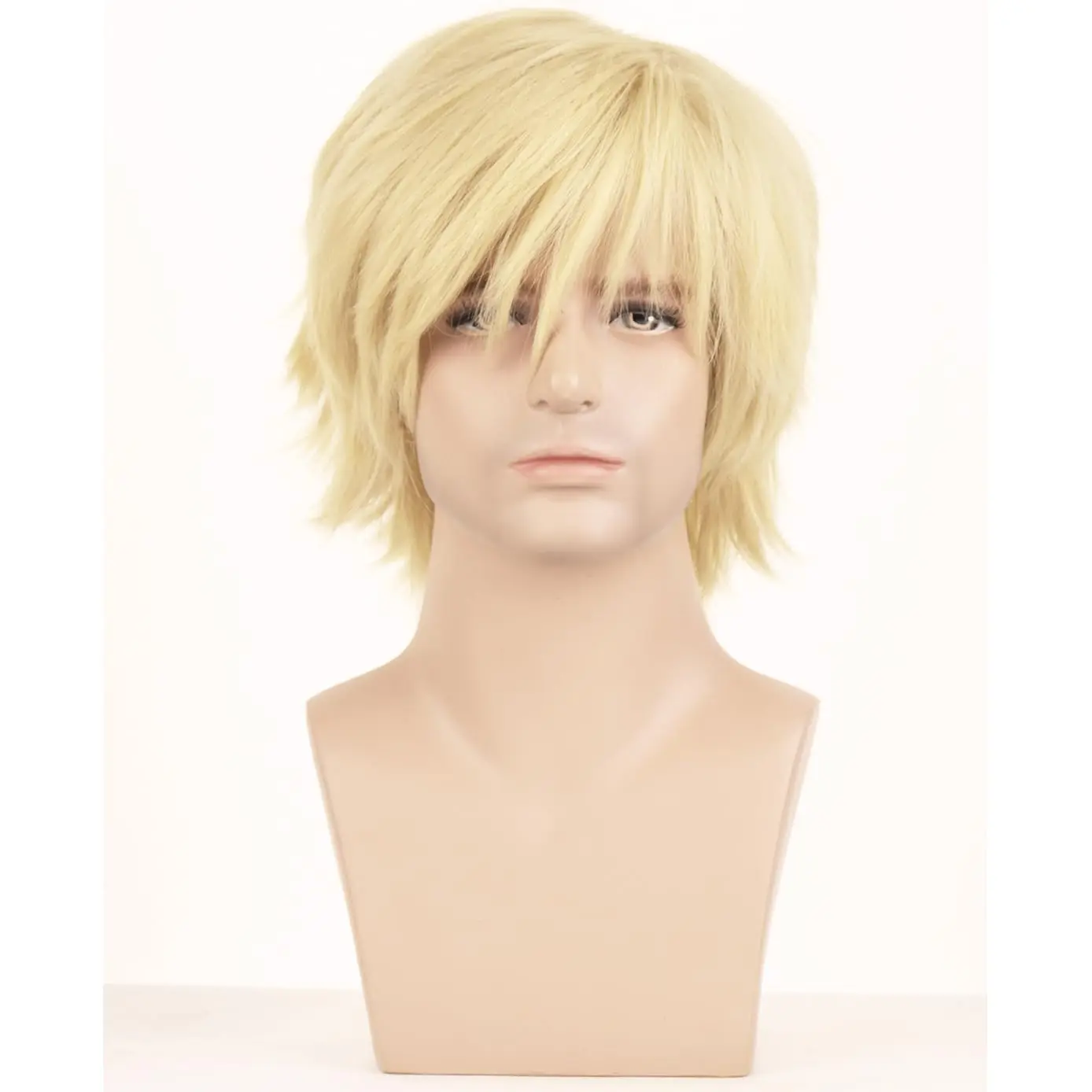 Blonde Men Wigs for Boys with Bangs 12'' Short Synthetic Wig for Halloween Cosplay Party Wigs
Blonde Men Wigs for Boys with Bangs 12'' Short Synthetic Wig for Halloween Cosplay Party Wigs