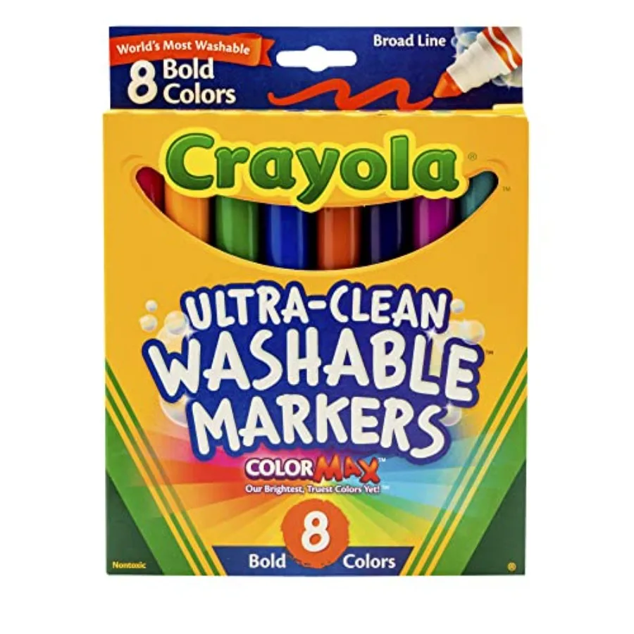 8 Ct Bold Broad-Line Washable Markers
8 Ct Bold Broad-Line Washable Markers