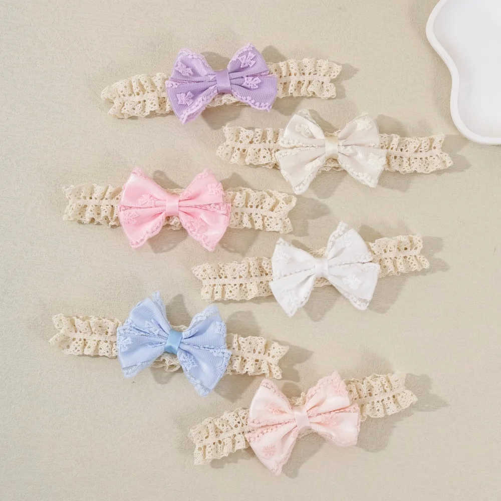 Baby Girls Bow Headbands Lace Ribbon Bow Newborn Infant Elastic Hair Bands Children Turban Princess Cute Hair Accessories
Baby Girls Bow Headbands Lace Ribbon Bow Newborn Infant Elastic Hair Bands Children Turban Princess Cute Hair Accessories