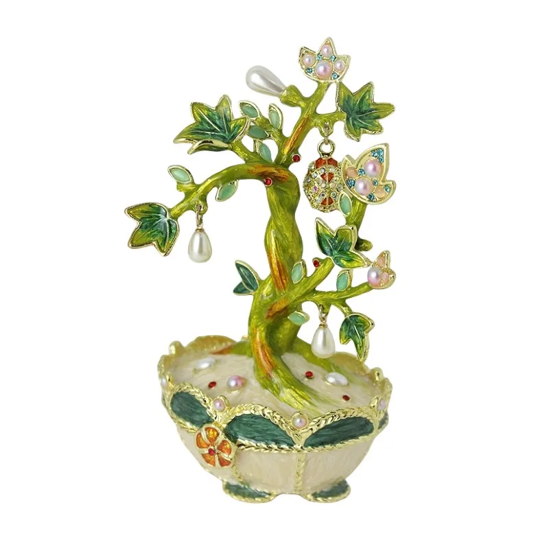 Enamel colored metal handicrafts, desktop cash cow potted plant jewelry box, home decoration ornament
Enamel colored metal handicrafts, desktop cash cow potted plant jewelry box, home decoration ornament