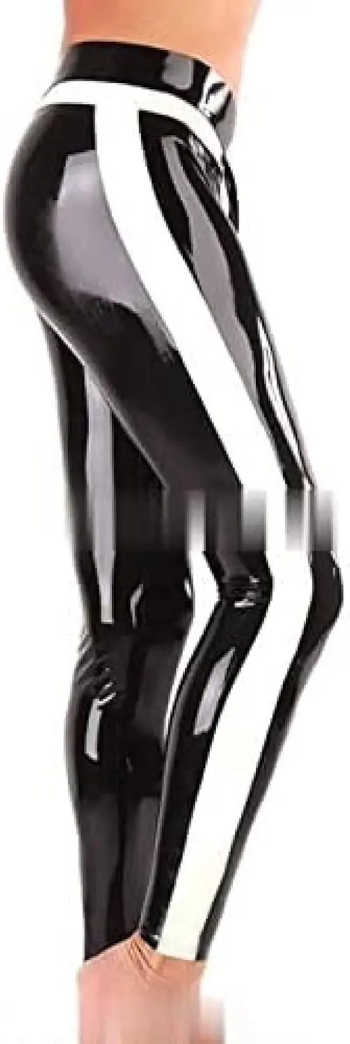 Latex Leggings with Stripes on The Sides, Rubber Trousers
Latex Leggings with Stripes on The Sides, Rubber Trousers