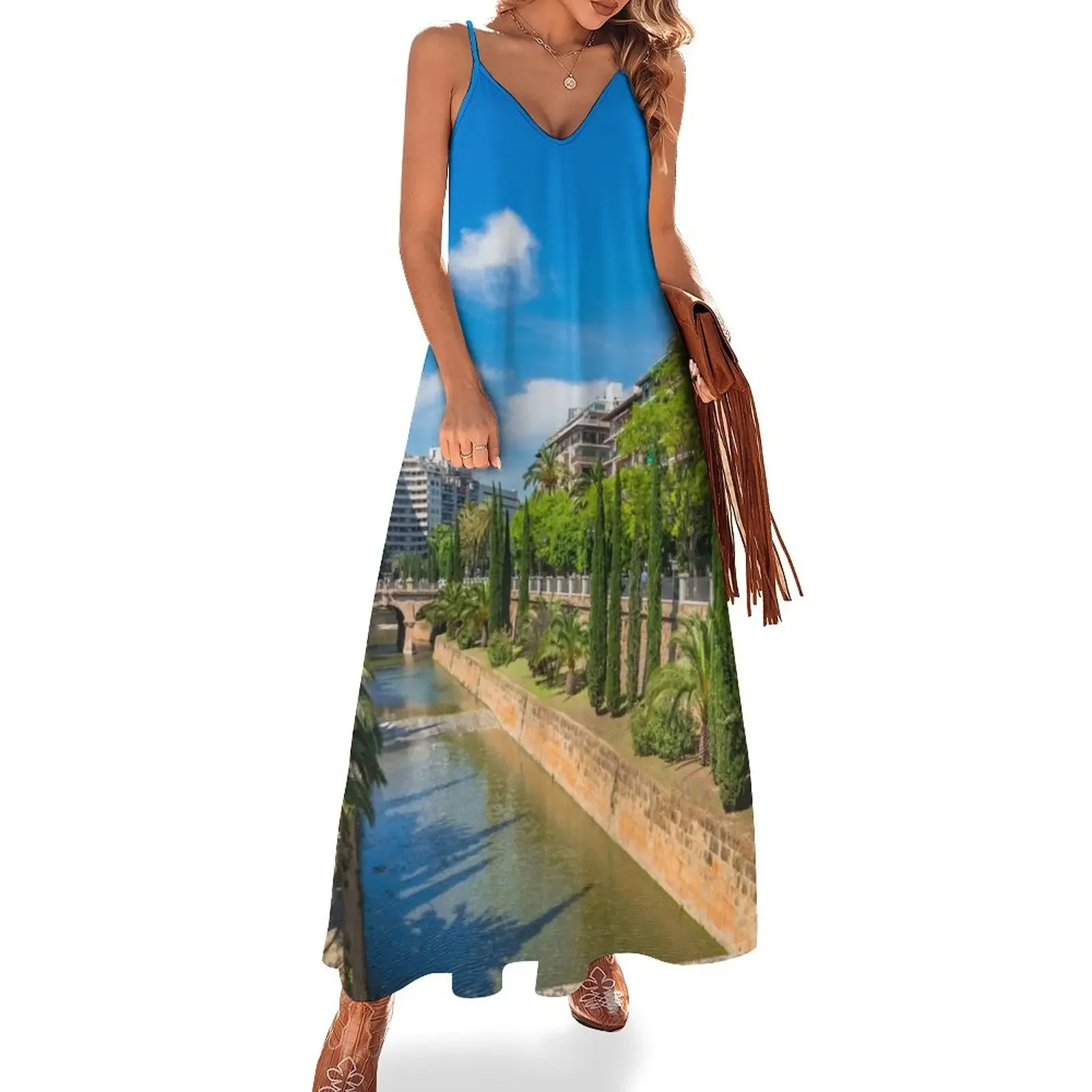 Palma De Mallorca Sleeveless Dress Women's summer long dress dress women summer 2025
Palma De Mallorca Sleeveless Dress Women's summer long dress dress women summer 2025