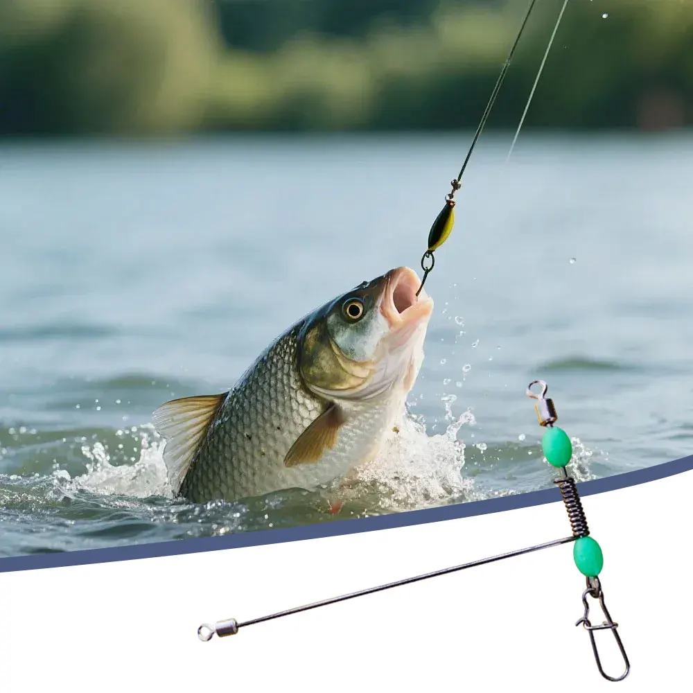 10Pcs High Speed Trolling Rolling Swivel Lock-open with Pearl Barrel Splitter Reduces Friction Corrosion Resistance Fishing Tool
10Pcs High Speed Trolling Rolling Swivel Lock-open with Pearl Barrel Splitter Reduces Friction Corrosion Resistance Fishing Tool