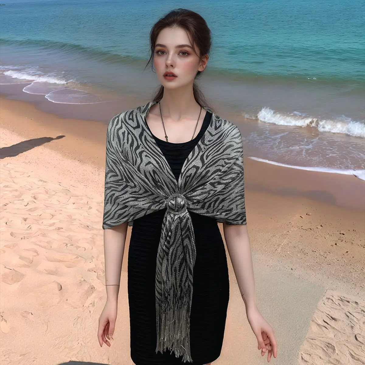 Fashion Bright Sunscreen Shawl Hijab Gold Silver Shiny Scarves For Women Lace Tassel Party Evening Dress cape P1
Fashion Bright Sunscreen Shawl Hijab Gold Silver Shiny Scarves For Women Lace Tassel Party Evening Dress cape P1
