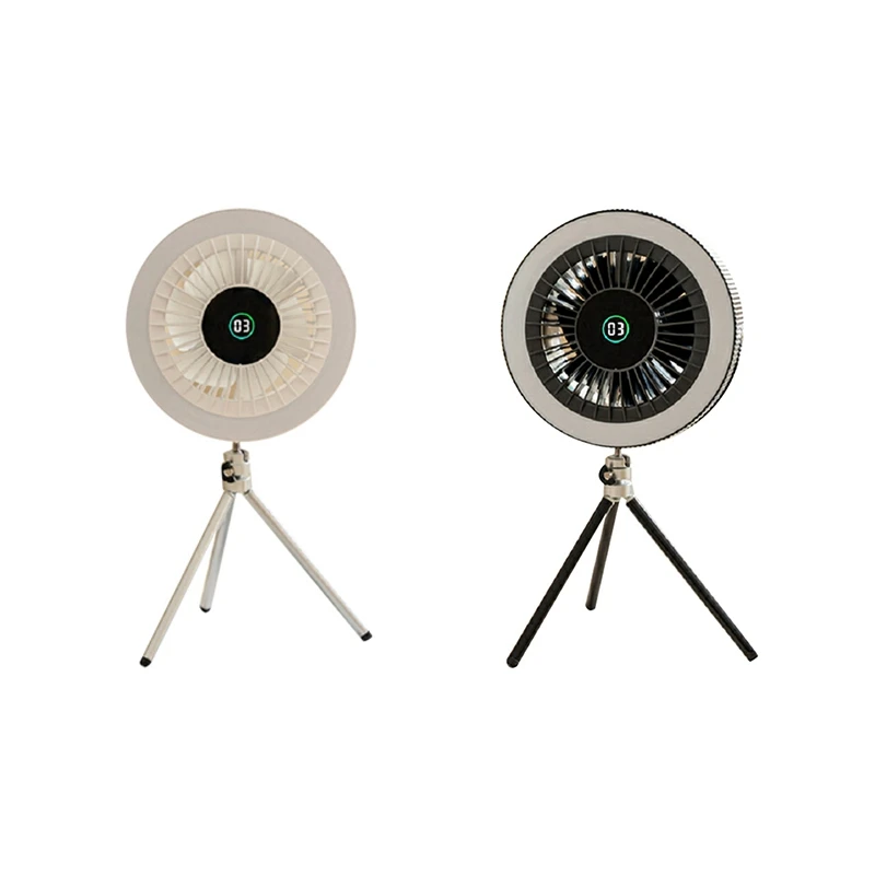 Outdoor Portable Camping Tent Fan With LED Light 4000Mah Rechargeable Intelligent Digital Display Tripod Stand Fan
Outdoor Portable Camping Tent Fan With LED Light 4000Mah Rechargeable Intelligent Digital Display Tripod Stand Fan