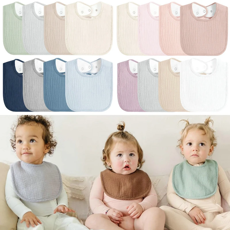 1PC Muslin Baby Bibs for Unisex Boys Girls Soft Absorbent Cotton Infant Teething and Drooling Bibs Multi Color
1PC Muslin Baby Bibs for Unisex Boys Girls Soft Absorbent Cotton Infant Teething and Drooling Bibs Multi Color